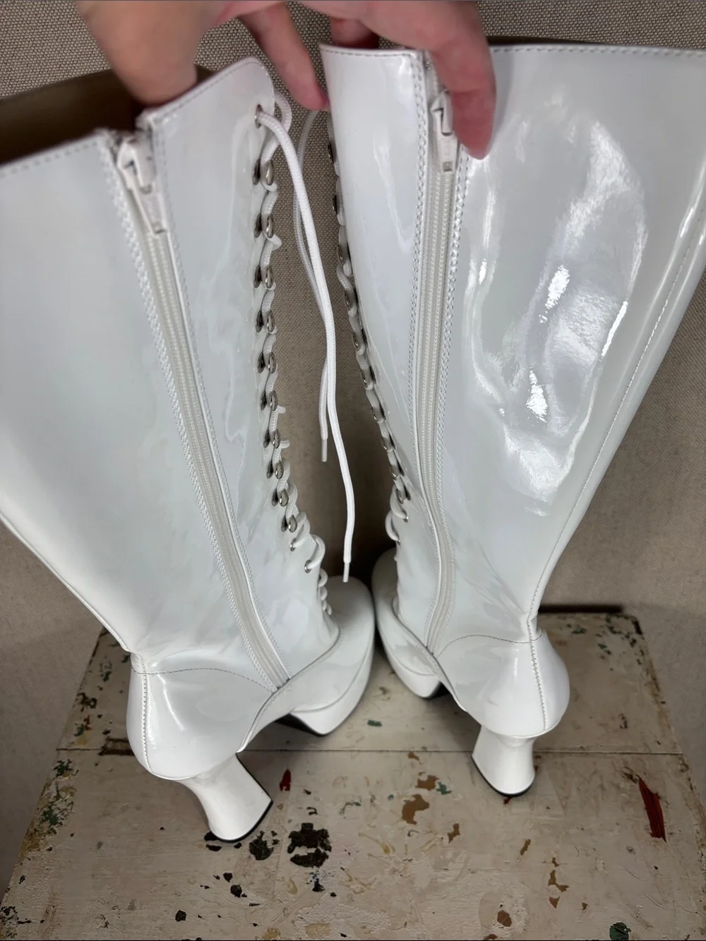 Pleaser USA > White Electra 2020 Platform Pump 7